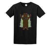 Bear Free Hugs Unique Funny Clothing Men Simple Tshirt Black 3XL