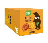 BEAR Fruit Rolls Saveur Mangue | 100% Ingrédients Naturels | Sans Sucres Ajoutés | Goûter Sain pour Enfants & Adultes | 30 Sachets de 20g | 600g