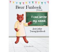 Bear Funbook Presents I Can Write My Name Ava’s Personalized Letter Tracing Workbook
