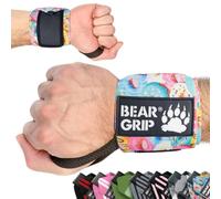 Bear Grip - Bandes de soutien pour poignets lors de la musculation, (Vendues par paire) (Beignet)