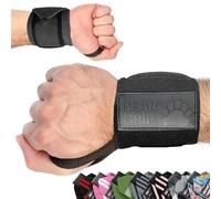 Bear Grip - Bandes de soutien pour poignets lors de la musculation, (Vendues par paire) (Noir)