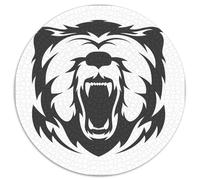 Bear Head 1000 Pièces Puzzles Convient Aux Adultes Aux Enfants Dope Puzzle Circulaire Cadeau Les Anniversaires Jeu Éducatif Défi Jouets De l'art De La Décoration Moderne 1000pcs (67.5x67.5cm)
