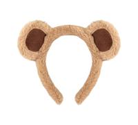 Bear Headband Plush, Adjustable Animal Ears Costume for Adults, Cute Headband for Party Use with Halloween Birthday Photoshoot, Event Accessory to Kids Teens Ladies Girls Costume Fun