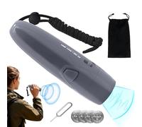 Bear Horn - 125dB Electric Safety Alarm for Wildlife Protection, Trail Awareness with Instant Activation, Outdoor Repel Device for Hiking Camping Mountain Use, Red Body, Backpack Travel Pack