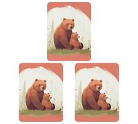 Bear Hug Lot de 3 désodorisants carrés à suspendre pour voiture, maison, voiture