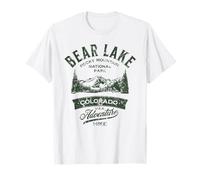 Bear Lake Rocky Mountain National Park Design Vieilli T-Shirt