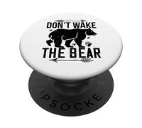 Bear Lover Funny - Ne réveillez Pas l'ours PopSockets PopGrip Adhésif