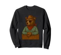 Bear Lunettes de Soleil Cowboy Chapeau Country Texas Rodeo Ranch Western Sweatshirt