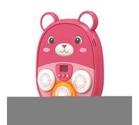 Bear Music Punching Machine de Boxe pour Adulte, Murale Interactive Rechargeable LED avec rétroaction Musicale pour Gym, entraînement et entraînement Sportif, Design Amusant pour Anniversaire