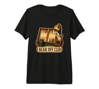 Bear Off Club Backgammon Sortie des Pions T-Shirt Haut de Gamme