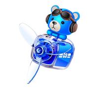 Bear Pilot Car Air Freshener, Cartoon Bear Airplane Vent Diffuser, 2.16 x 1.96in Long-Lasting Perfume Fragrance, Automotive Aromatherapy Ornament, Perfect for Car Refreshment