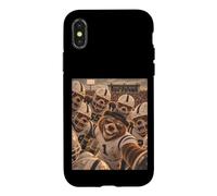 Bear Players Huddle Mascotte Vintage Cool School College QB Coque pour iPhone X/XS