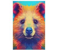 Bear Puzzles en Bois 1000 Pièces Adultes, Poster Jigsaw Puzzle, Design Unique Jouet ÉduChatif pour Adolescents Et Enfants （78×53cm）
