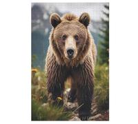 Bear Puzzles en Bois 1000 Pièces Adultes, Poster Jigsaw Puzzle, Design Unique Jouet ÉduChatif pour Adolescents Et Enfants （78×53cm）