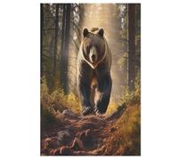 Bear Puzzles en Bois 1000 Pièces Adultes, Poster Jigsaw Puzzle, Design Unique Jouet ÉduChatif pour Adolescents Et Enfants （78×53cm）