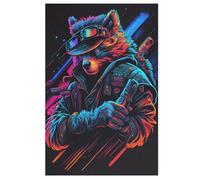 Bear Puzzles en Bois 1000 Pièces Adultes, Poster Jigsaw Puzzle, Design Unique Jouet ÉduChatif pour Adolescents Et Enfants （78×53cm）