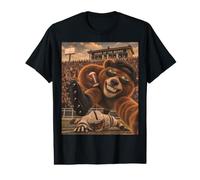 Bear Running Back RB Selfie Vintage School College Mascotte T-Shirt Graphique avec Valeur
