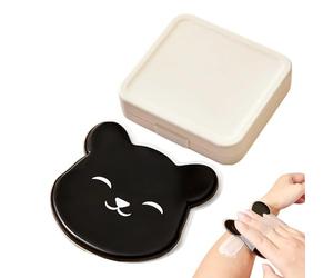 Bear Shape Applicator, Cute Skin Care Pad, Silicone Tool with Oil Spread Design, Body Aid for Lotion Sunscreen Moisturizer, Beauty Accessories, Care Pad for Arms Legs Feet Hands Back Chest Neck Daily