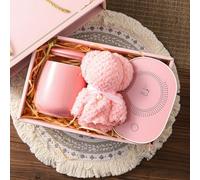 Bear Straw Cup - Cute Bear Shaped Mug,Water Bottle Mugs with Warming Base,Animal Shaped Cups for Coffee Milk Drinks Home Office (Pink)