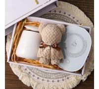 Bear Straw Cup - Cute Bear Shaped Mug,Water Bottle Mugs with Warming Base,Animal Shaped Cups for Coffee Milk Drinks Home Office (White)