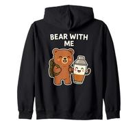 Bear with Me - Ours Amusant pour Amateurs de café, randonneurs, campeurs Sweat à Capuche