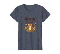 Bear-y Adorable Peluche étoiles pour Enfant Cadeau d'automne T-Shirt, Femme, Bleu Chiné, XL