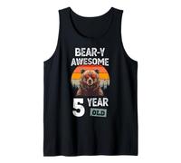 Bear-y Awesome Ours Amusant 5 Ans pour garçon Débardeur