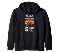 Bear-y Awesome Ours Amusant 5 Ans pour garçon Sweat à Capuche