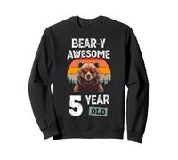Bear-y Awesome Ours Amusant 5 Ans pour garçon Sweatshirt