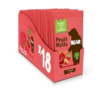 Bear Yoyo 100 Percent Fruit Rolls Strawberry 20 g (Pack of 18)