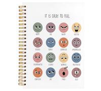 BearCake Cadeaux de santé mentale, journal de santé mentale « It is Okay to Feel Mental Health », journal de thérapie pour la santé mentale, carnet inspirant, journal de santé mentale pour femme,