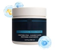 Beard Cream, Soothing Natural Moisturizer & Non-Greasy Formula with Hydrating Blend, Men’s Beard Softening for Dry Oily Skin Daily Grooming Styling Travel Home or Morning Routine