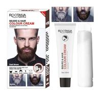 Beard Dye Shampoo - 60ml Long-Lasting Mustache Coloring Kit | Easy-to-Apply Gray Coverage For Natural-Looking Facial Hair, Mild Formula For Texture & Appearance, Perfect Grooming Essential