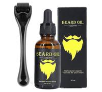 Beard Growth Kit, Beard Derma Roller, 0.5mm Derma Roller/beard Oil for Facial Hair Growth, for Men And Dads, Grooming Tool To Grow A Beard-facilitates
