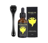 Beard Growth Kit, Beard Derma Roller, 0.5mm Derma Roller/beard Oil for Facial Hair Growth, for Men And Dads, Grooming Tool To Grow A Beard-facilitates