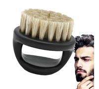 Beard Man Brush Brosse à barbe portable pour homme avec manche - Coiffure pour homme B¨¦eard B´rush, applicateur de barbe pour voyage, maison et salon de coiffure, baume et facile