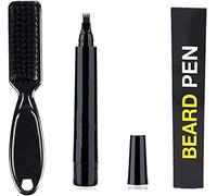 Beard Pen Beard Filler Pencil And Brush Beard Enhancer Waterproof Moustache Coloring Shaping Tools, Fast Camouflage Natural Hair Grower Beard Pencil with Brush Kit for Mens