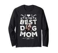 Bearded Collie Best Dog Mom Dogs Lovers Funny Mothers Day Manche Longue