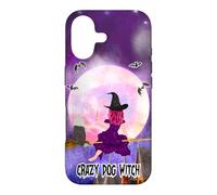 Bearded Collie Crazy Dog Witch Funny Puppy Halloween Coque pour iPhone 17