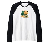 Bearded Dragon Bearded Dragon Christmas Tree Manche Raglan