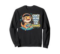 Bearded Dragon Gaming Reptiles Can't Hear You I'm Gaming Sweatshirt