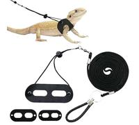 Bearded Dragon Harness And Cord - Ajustable Lizard Reptiles Harness With Cord - Reptile Rope Escape Proof Traction Accessories For Training Turtle Hamster Animal Outdoor Travel Walking