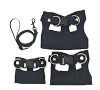 Bearded Dragon Harness, Leash Set Escape, 4.72x4.72in Proof Lizard Traction Strap, Comfortable Reptile Amphibian Harness for Crested Geckos, Lizards, Safe Outdoor Exploration