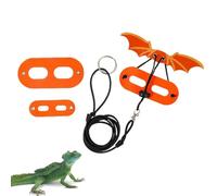 Bearded Dragon Leash | Adjustable 3 Size Leather Wing Lizard Harness Leash