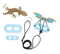Bearded Dragon Leash | Adjustable 3 Size Leather Wing Lizard Harness Leash