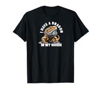 Bearded Dragon Living in My House Design T-Shirt