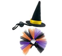 Bearded Dragon Outfits, Bearded Dragon Witch Hats and Skirts, Felt, Meshreptile Apparel Pet Supplies for Amphibians, Chickens, Snakes, Turtles, Geckos, Hedgehogs, and Parrots, 5.8x5.8x8.5cm