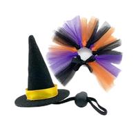 Bearded Dragon Outfits, Witch Hat and Skirt Costume Set, 2.28x2.28x3.35 inches Reptile Dress Up Apparel, Cute Pet Accessories, Ideal for Amphibians, Turtles, Geckos, Birds, Hedgehogs, Parrots