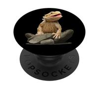 Bearded Dragon Shirt Youth Gecko Lizard Animal PopSockets PopGrip Adhésif