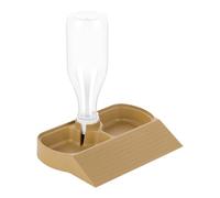 Bearded Dragon Water Bowl, Terrarium Food Feeder, 2 in 1 Large Capacity Design, Non Slip Construction, Reptile Feeding Accessory for Geckos, Hamsters, 7.28x5.63x7.87 inches